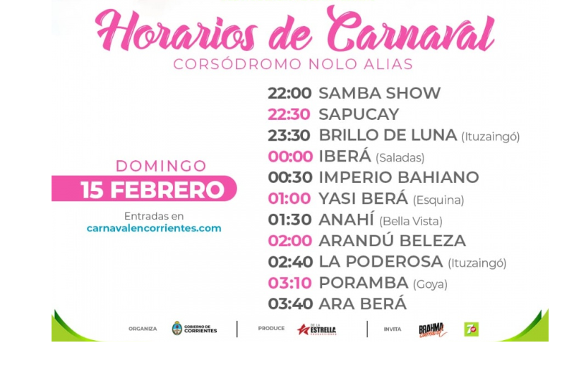 PORAMBÁ REPRESENTARÁ A GOYA EN LA CAPITAL NACIONAL DEL CARNAVAL