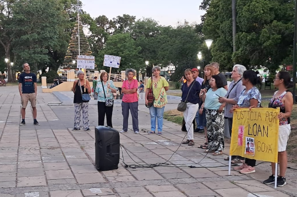 GOYA: vecinos pidieron justicia por Loan a siete meses de su desaparición